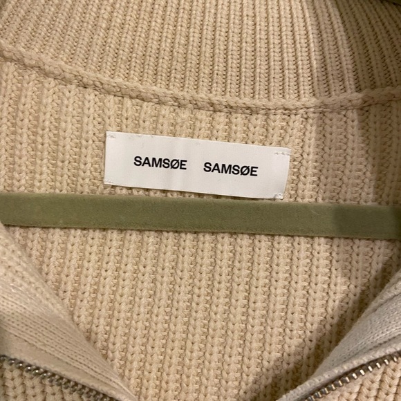 SAMSØE SAMSØE Elke Half-Zip Turtleneck Sweater - Picture 4 of 6